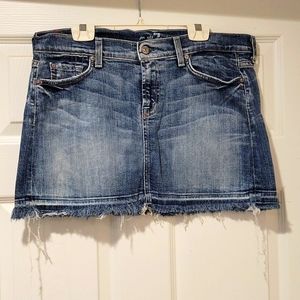 7 For all Mankind mini skirt 32